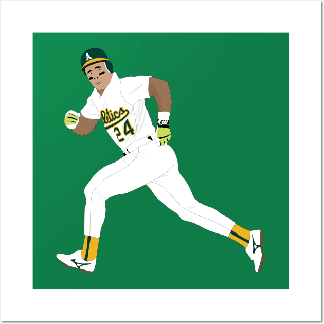 The Stolen Base King! Rickey Henderson Wall Art by rsclvisual